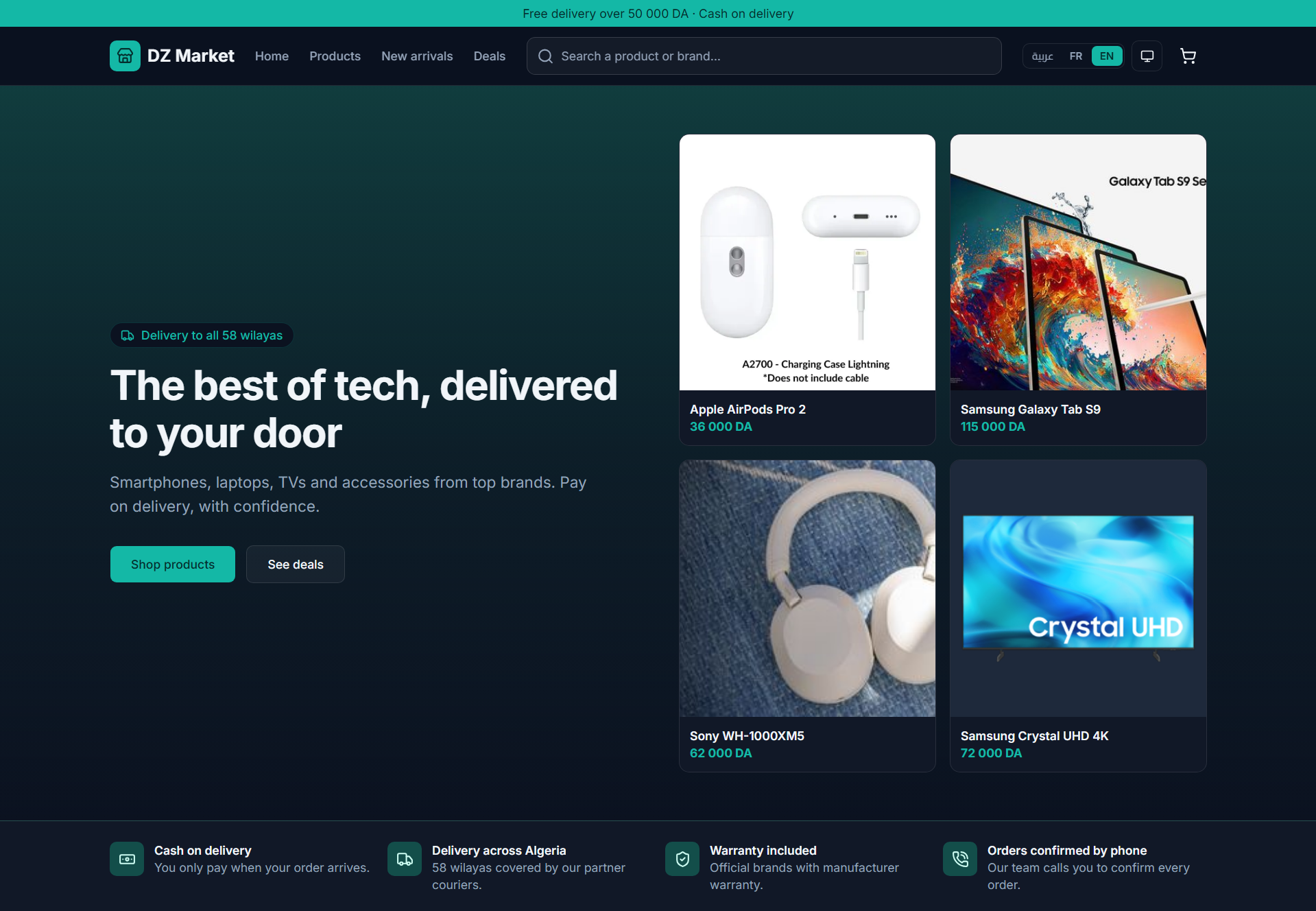 DZ Market project preview